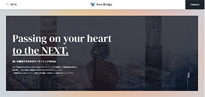 Fore Bridge株式会社の公式HPキャプチャ